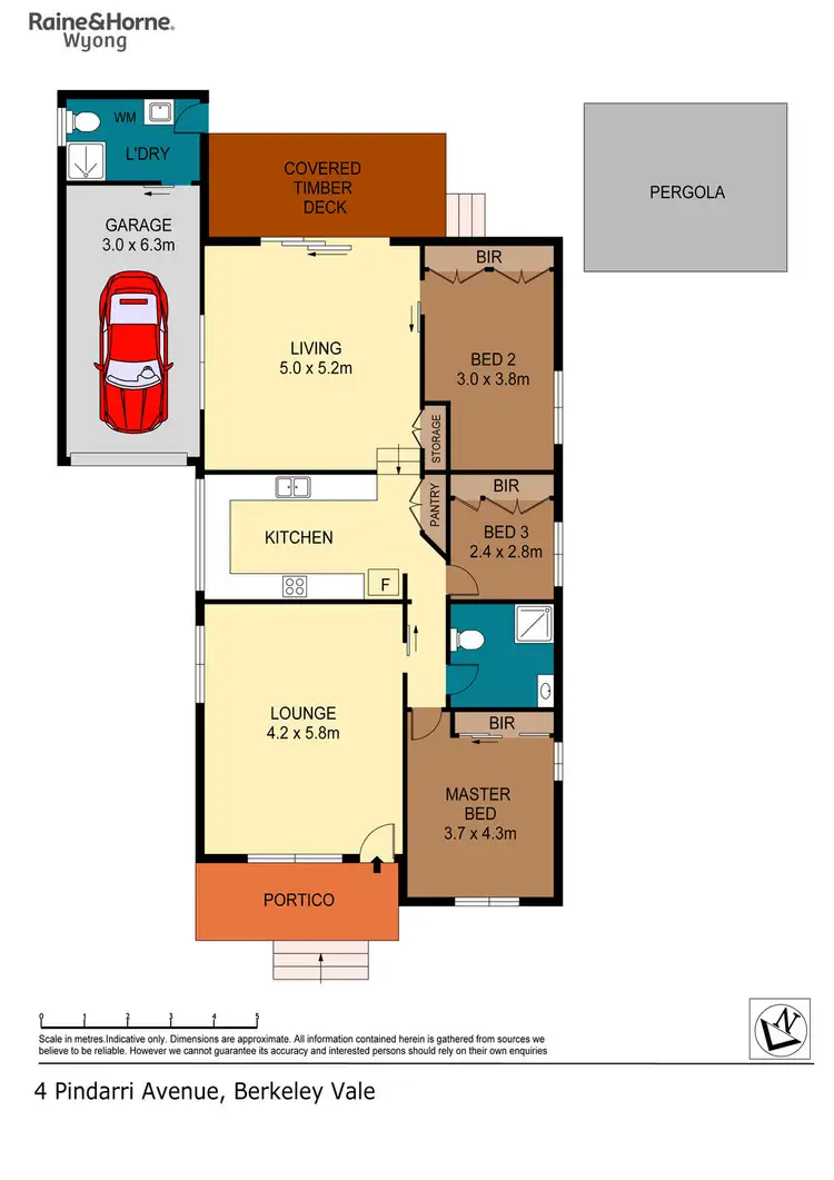 Floorplan of Homely house listing, 4 Pindarri Avenue, Berkeley Vale NSW 2261