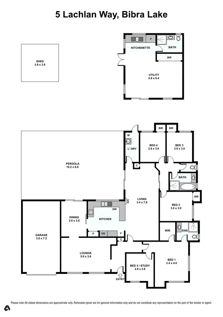 Floorplan of Homely house listing, 5 Lachlan Way, Bibra Lake WA 6163