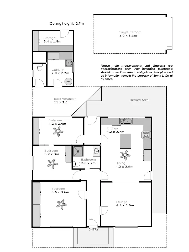 Floorplan of Homely house listing, 1 Mary Avenue, Mildura VIC 3500