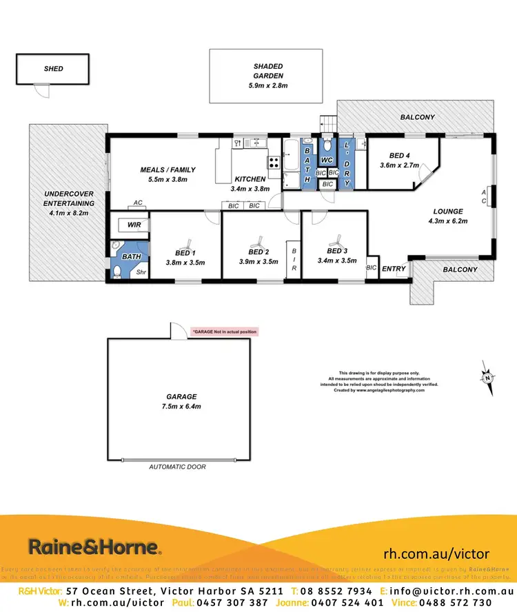 Floorplan of Homely house listing, 114 CANTERBURY ROAD, Victor Harbor SA 5211