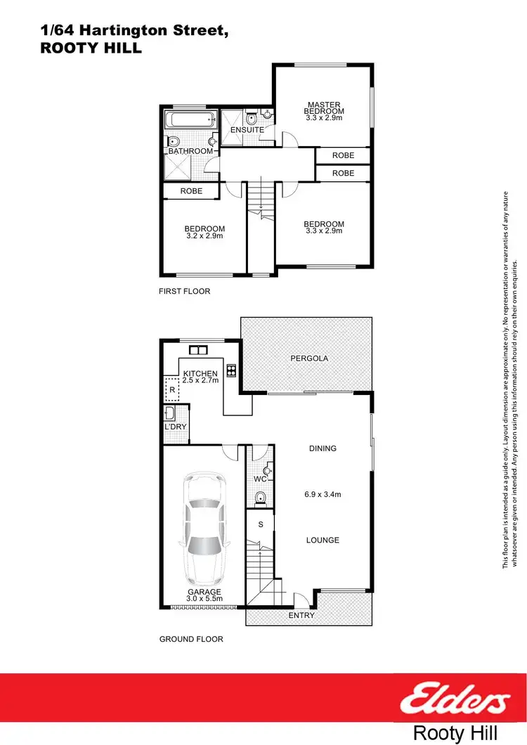 Floorplan of Homely house listing, 1/64 Hartington Street, Rooty Hill NSW 2766
