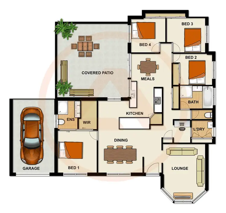 Floorplan of Homely house listing, 112 LAMBERTH ROAD, Regents Park QLD 4118