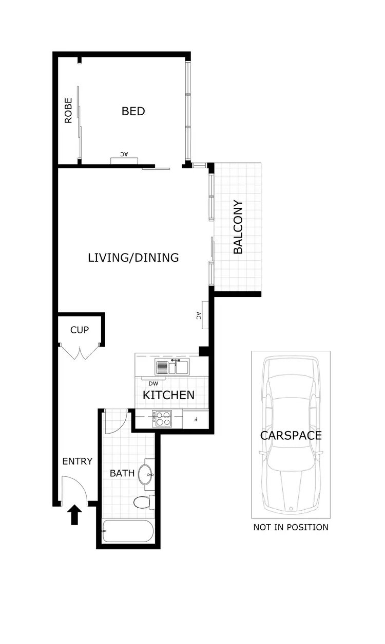 Floorplan of Homely apartment listing, 210/668 Bourke Street, Melbourne VIC 3000