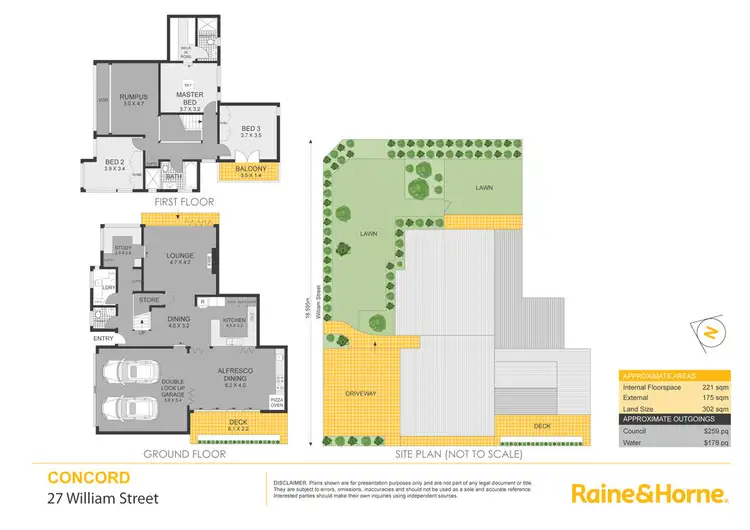 Floorplan of Homely semi-detached listing, 27 William Street, Concord NSW 2137