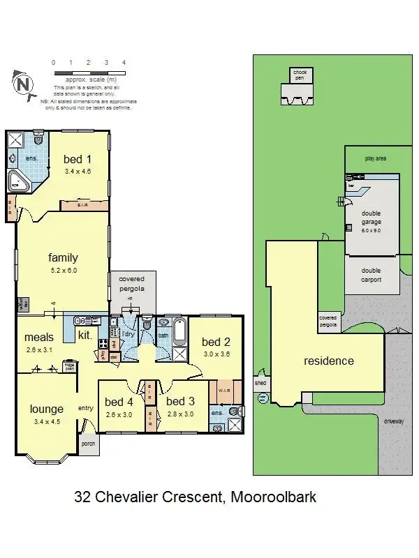 Floorplan of Homely house listing, 32 Chevalier Crescent, Mooroolbark VIC 3138