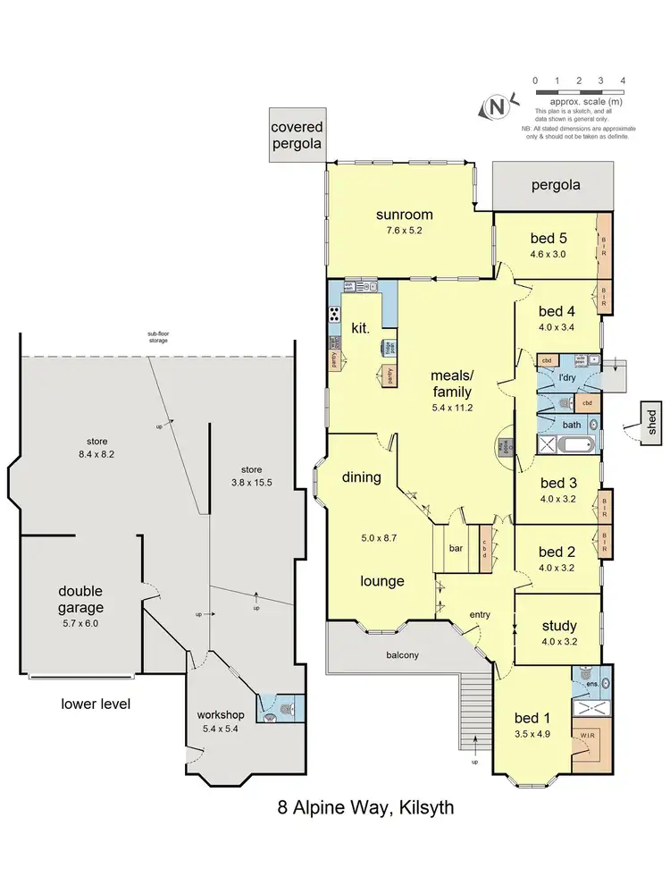 Floorplan of Homely house listing, 8 Alpine Way, Kilsyth VIC 3137