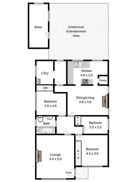 Floorplan of Homely house listing, 61 Queen Street, West Ulverstone TAS 7315