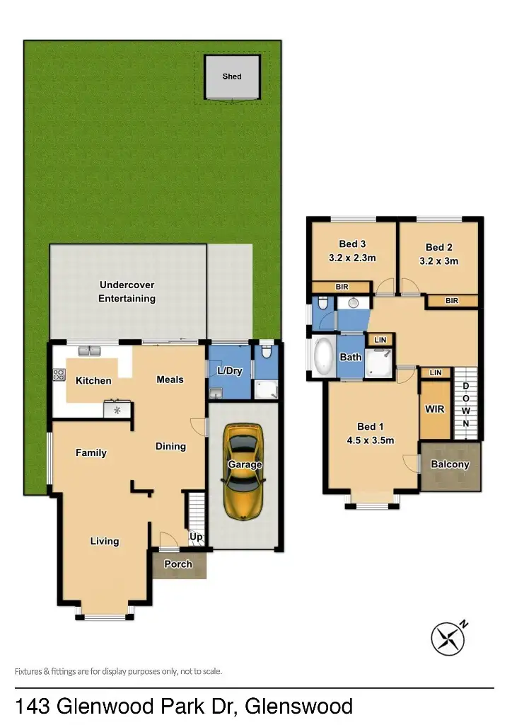 Floorplan of Homely semi-detached listing, 143 Glenwood Park Drive, Glenwood NSW 2768