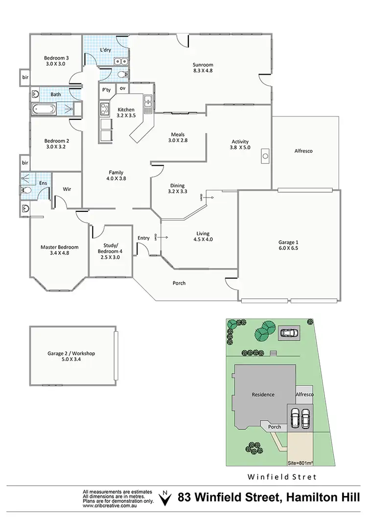 Floorplan of Homely house listing, 83 Winfield Street, Hamilton Hill WA 6163