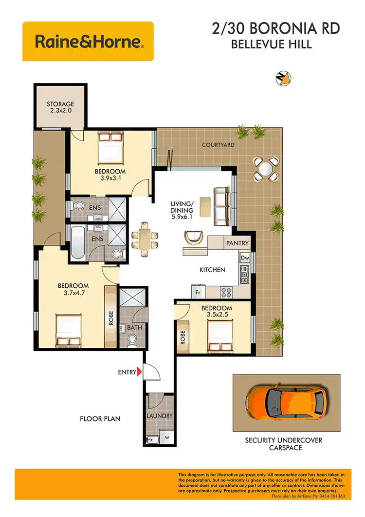Floorplan of Homely apartment listing, 2/30 Boronia Road, Bellevue Hill NSW 2023