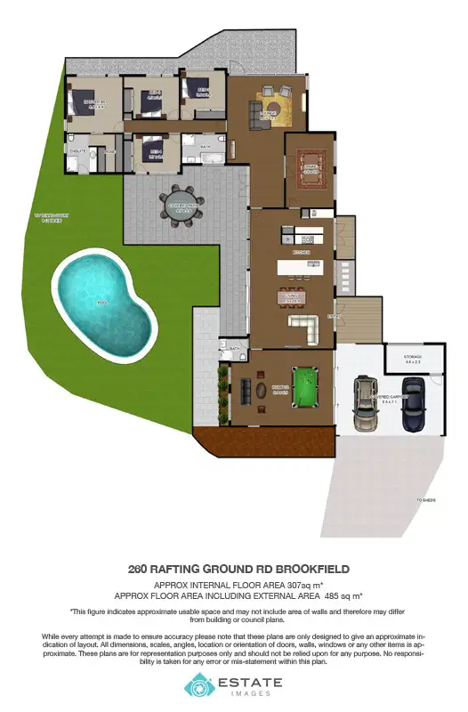 Floorplan of Homely house listing, 260 Rafting Ground Road, Brookfield QLD 4069