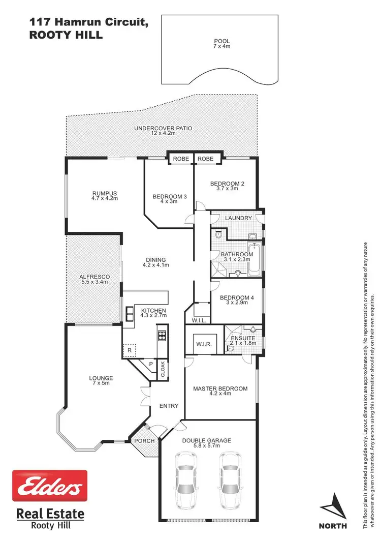 Floorplan of Homely house listing, 117 Hamrun Circuit, Rooty Hill NSW 2766