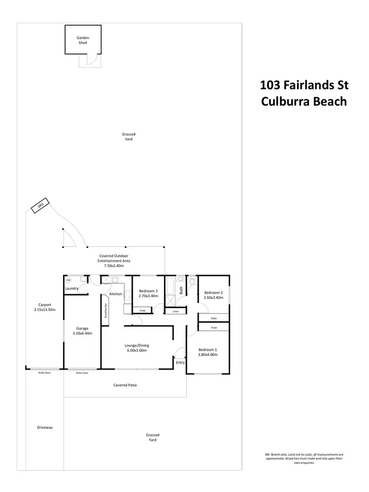 Floorplan of Homely house listing, 103 Fairlands Street, Culburra Beach NSW 2540
