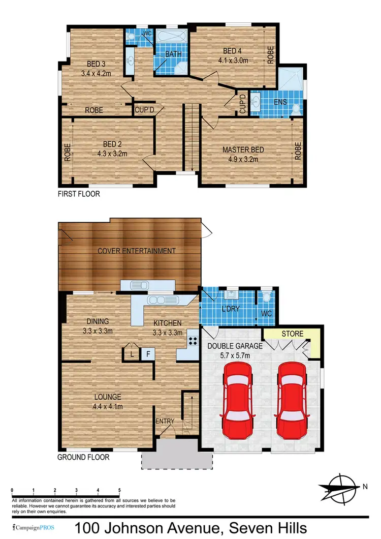 Floorplan of Homely house listing, 100 Johnson Ave, Seven Hills NSW 2147