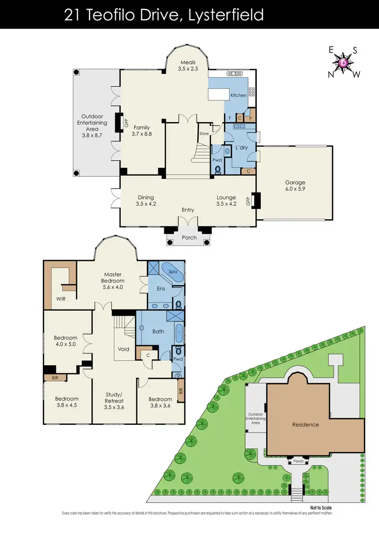 Floorplan of Homely house listing, 21 Teofilo Drive, Lysterfield VIC 3156