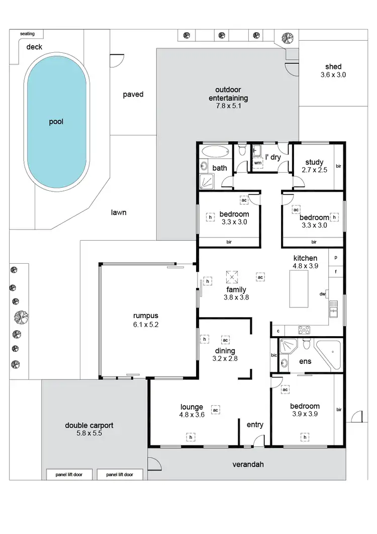 Floorplan of Homely house listing, 3 Phoenix Crescent, Old Reynella SA 5161