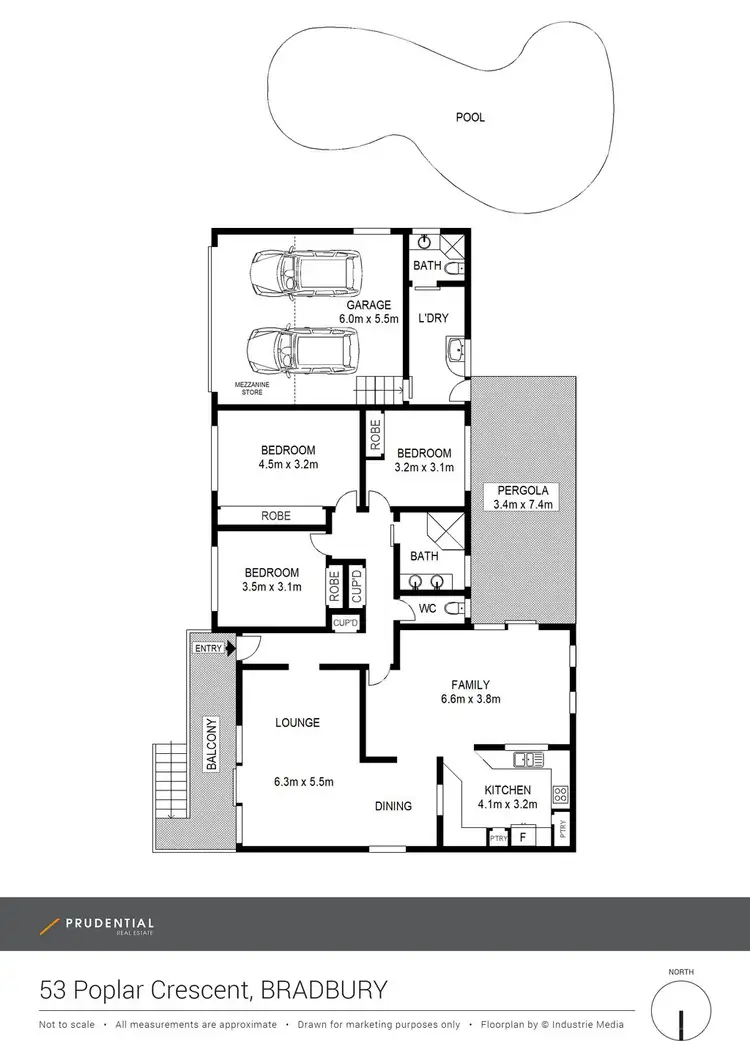 Floorplan of Homely house listing, 53 Poplar Crescent, Bradbury NSW 2560