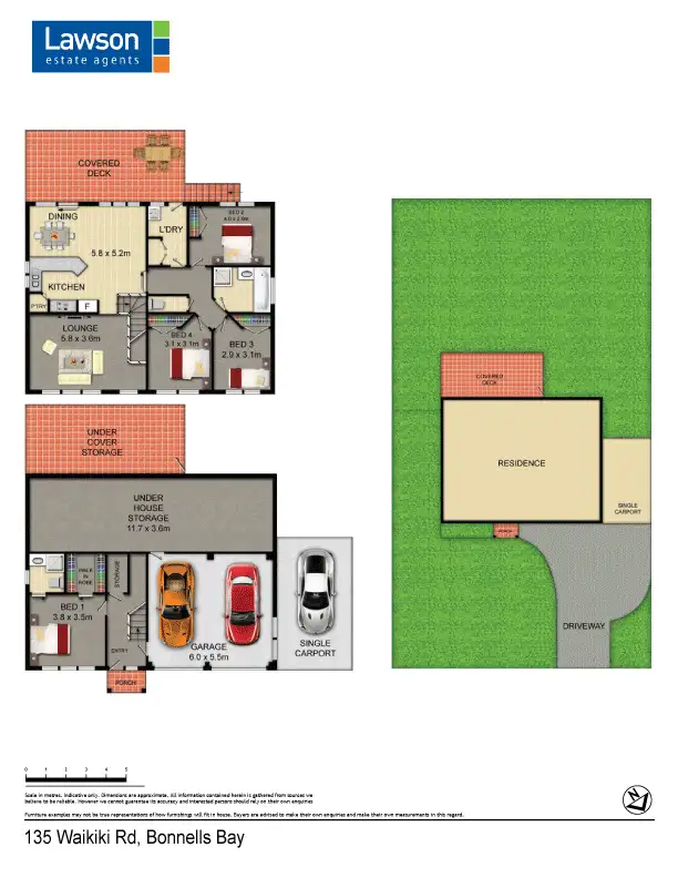 Floorplan of Homely house listing, 135 Waikiki Road, Bonnells Bay NSW 2264