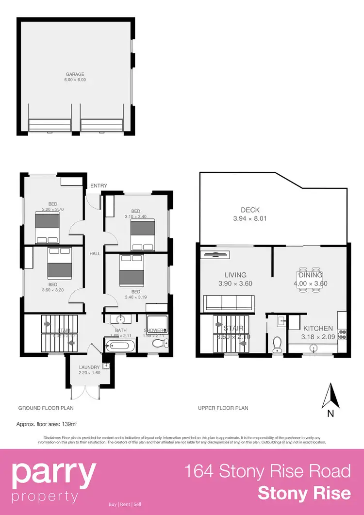 Floorplan of Homely house listing, 164 Stony Rise Road, Stony Rise TAS 7310