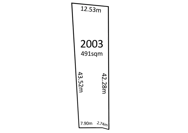 Floorplan of Homely land listing, Lot 2003 Coromandel, Mccracken SA 5211