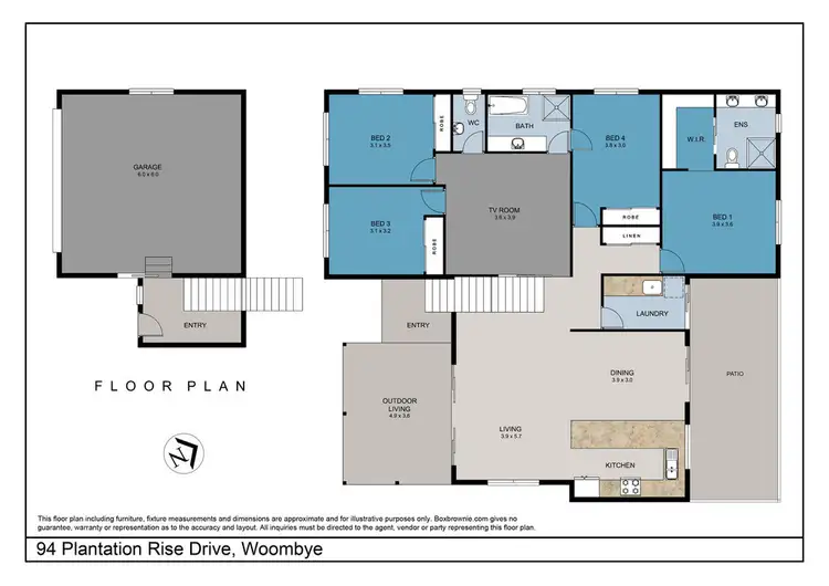 Floorplan of Homely house listing, 94 Plantation Rise Drive, Woombye QLD 4559
