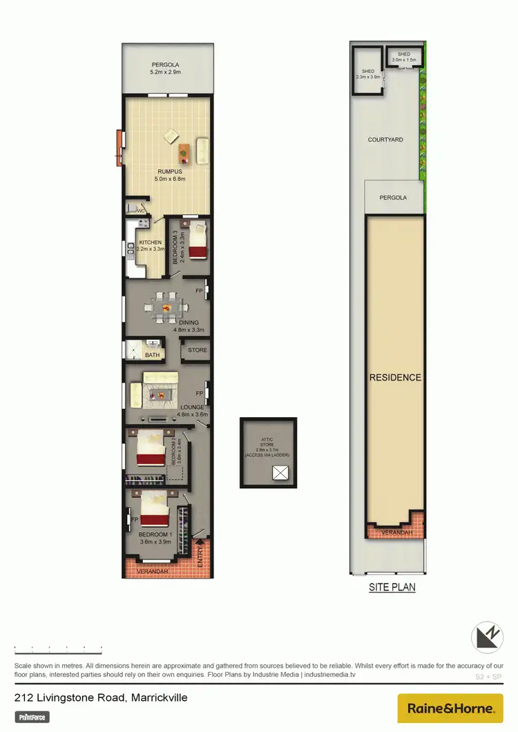Floorplan of Homely house listing, 212 Livingstone Road, Marrickville NSW 2204