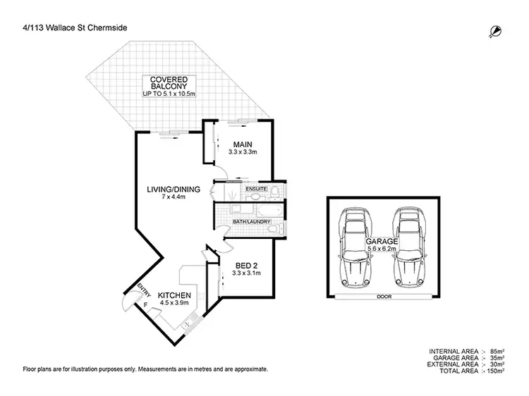 Floorplan of Homely unit listing, 4/113 Wallace St, Chermside QLD 4032