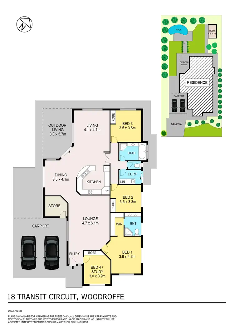 Floorplan of Homely house listing, 18 Transit Circuit, Woodroffe NT 830