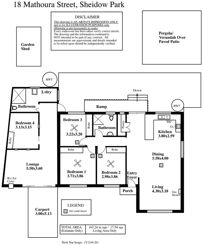 Floorplan of Homely house listing, 18 MATHOURA STREET, Sheidow Park SA 5158
