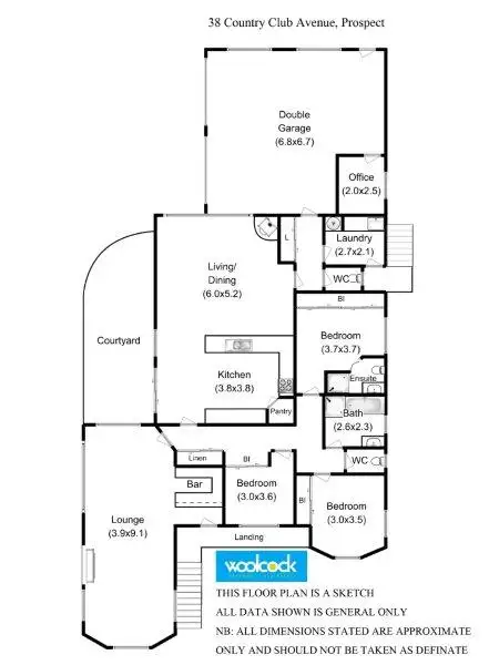 Floorplan of Homely house listing, 38 Country Club Ave, Prospect Vale TAS 7250