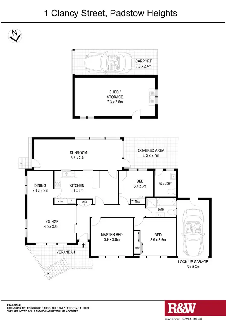 Floorplan of Homely house listing, 1 Clancy Street, Padstow Heights NSW 2211