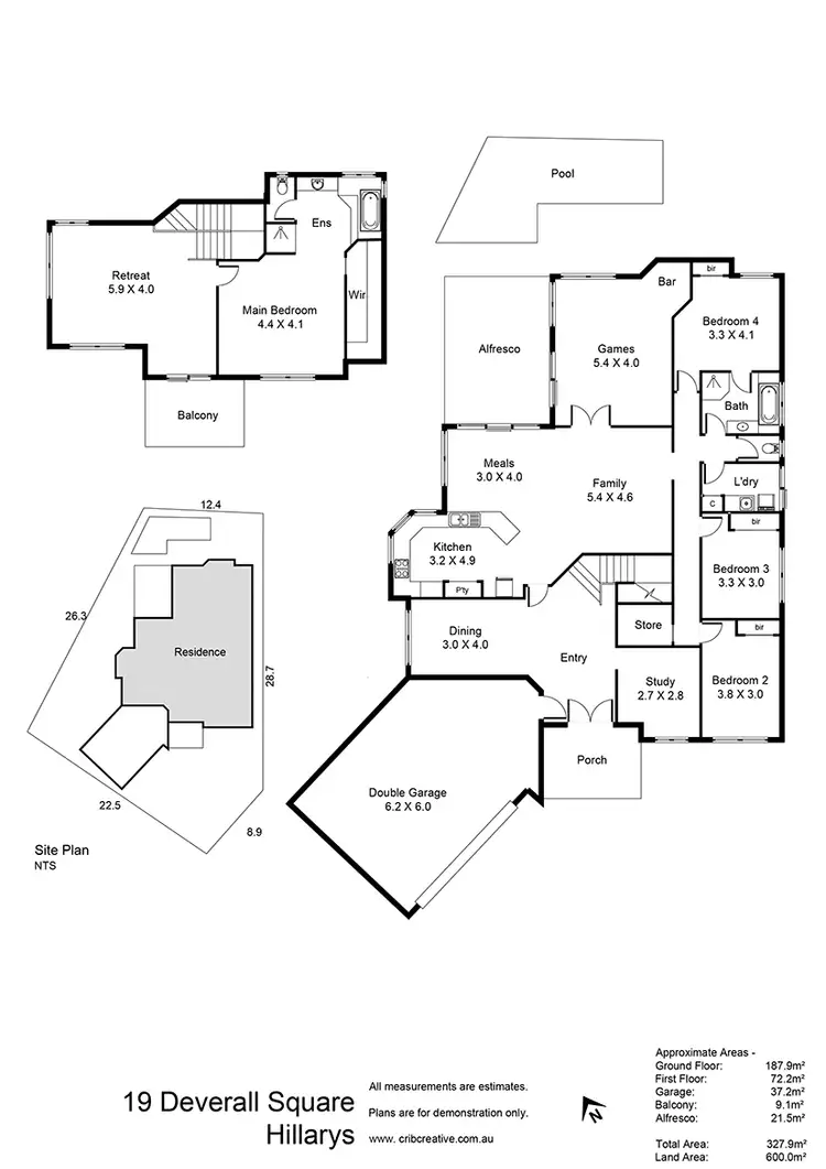 Floorplan of Homely house listing, 19 DEVERALL SQUARE, Hillarys WA 6025