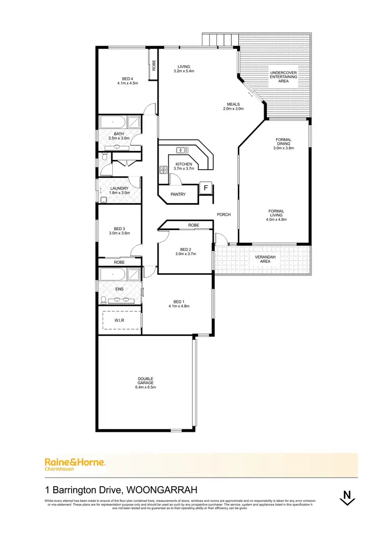 Floorplan of Homely house listing, 1 Barrington Drive, Woongarrah NSW 2259