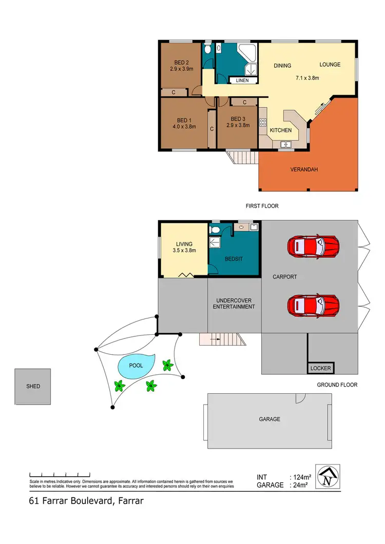 Floorplan of Homely house listing, 61 Farrar Boulevard, Farrar NT 830