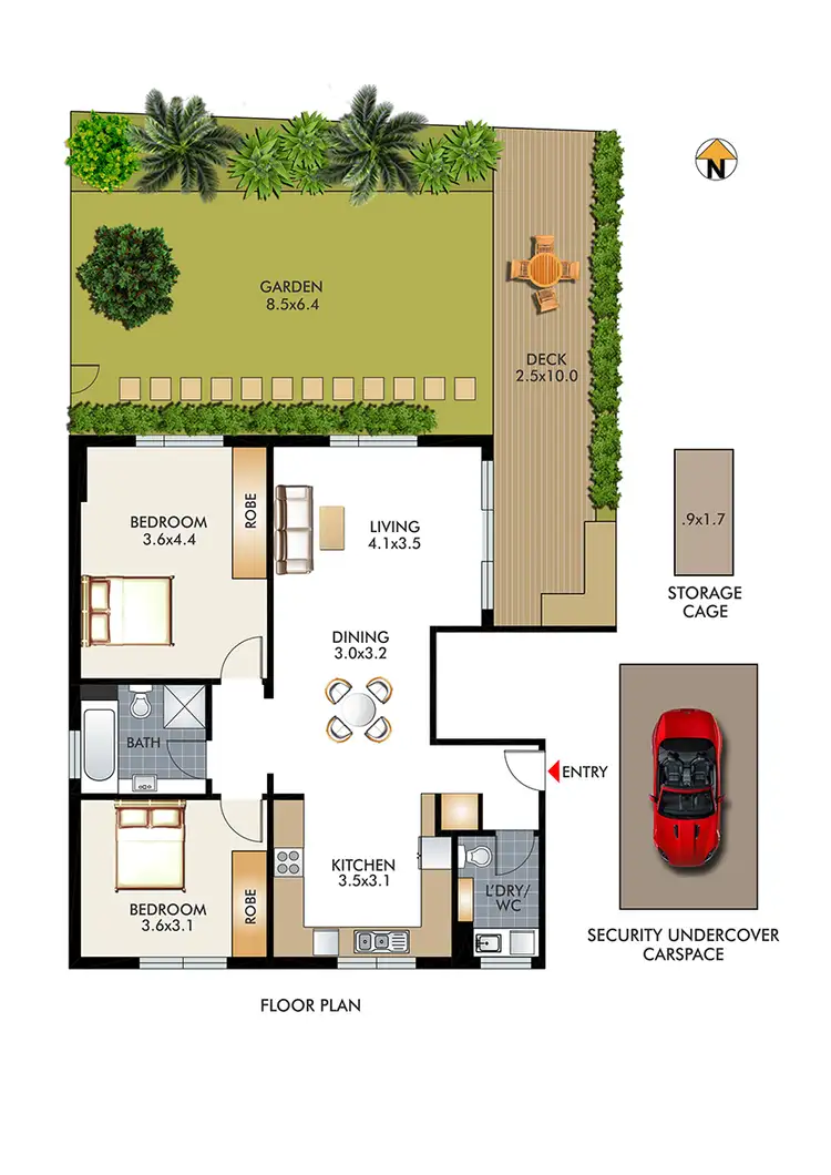 Floorplan of Homely apartment listing, 2/11-13 Penkivil Street, Bondi NSW 2026