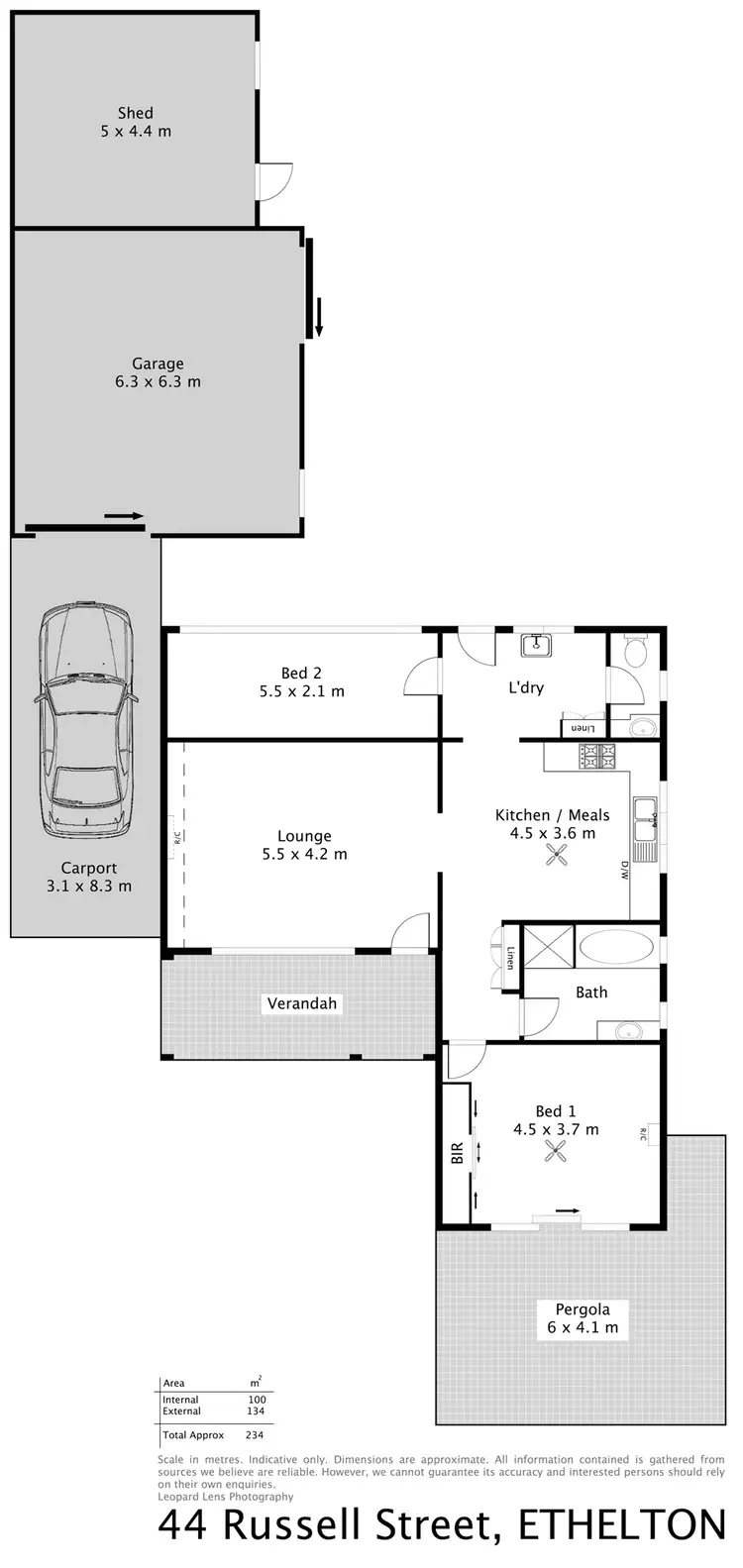 Floorplan of Homely house listing, 44 Russell Street, Ethelton SA 5015