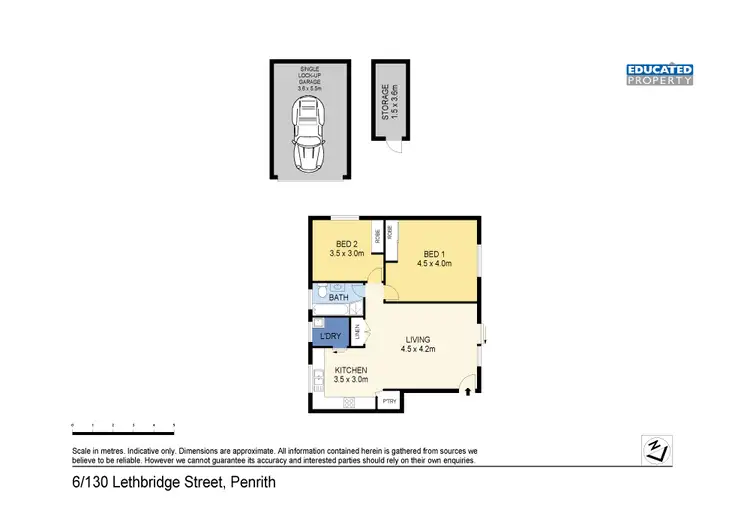 Floorplan of Homely unit listing, 6/128-130 Lethbridge Street, Penrith NSW 2750