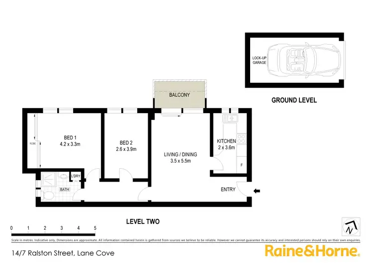 Floorplan of Homely apartment listing, 14/7 Ralston Street, Lane Cove NSW 2066