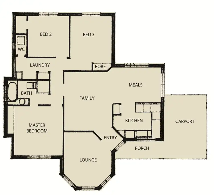 Floorplan of Homely house listing, 14B Cox Street, Mandurah WA 6210