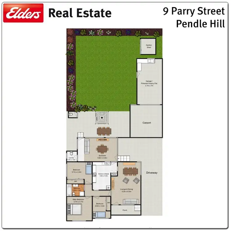 Floorplan of Homely house listing, 9 Parry Street, Pendle Hill NSW 2145