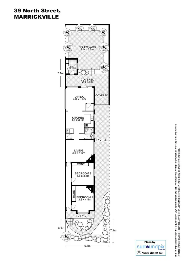 Floorplan of Homely house listing, 39 North Street, Marrickville NSW 2204