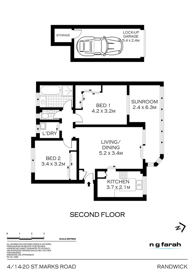 Floorplan of Homely apartment listing, 4/14-20 St Marks Road, Randwick NSW 2031