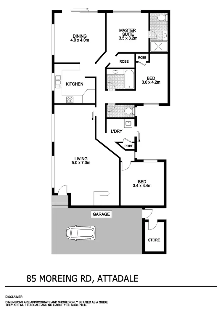 Floorplan of Homely house listing, 1/85 Moreing Rd, Attadale WA 6156