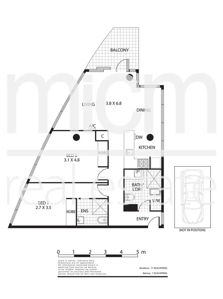 Floorplan of Homely apartment listing, 1509/565 Flinders Street, Melbourne VIC 3000