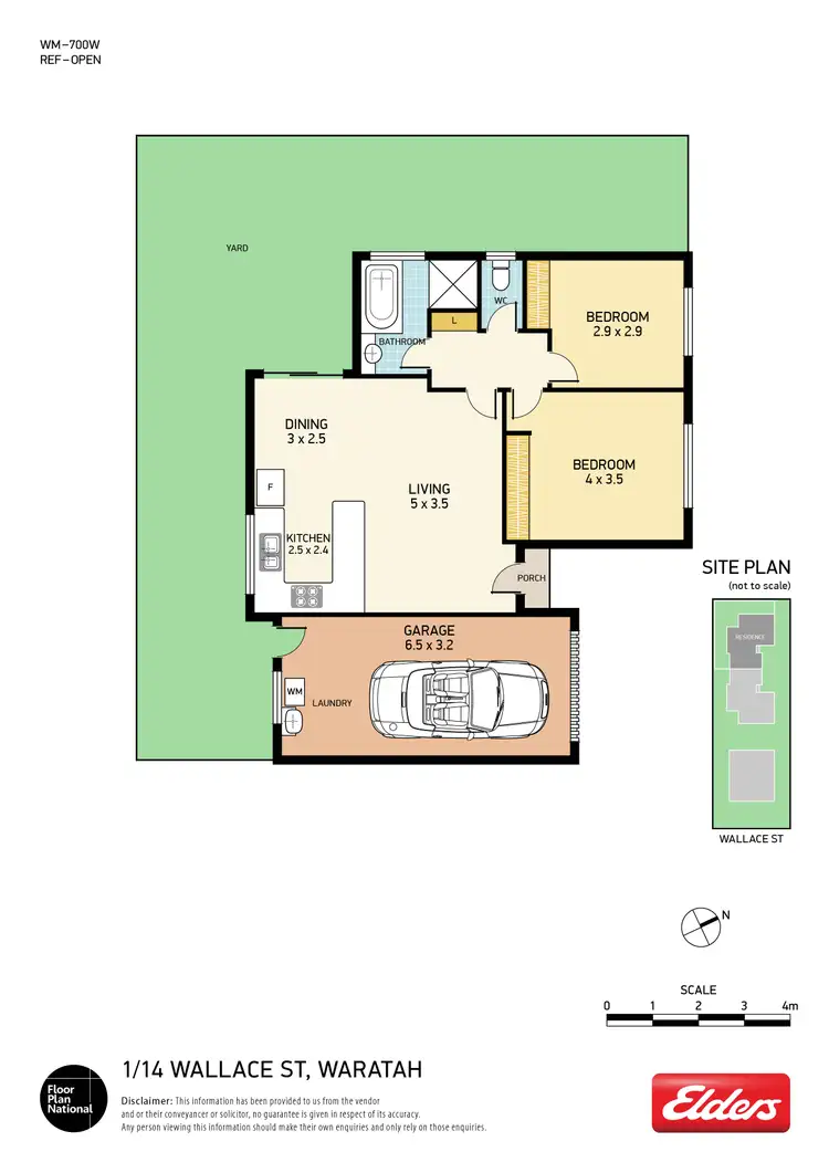 Floorplan of Homely house listing, 1/14 Wallace Street, Waratah NSW 2298
