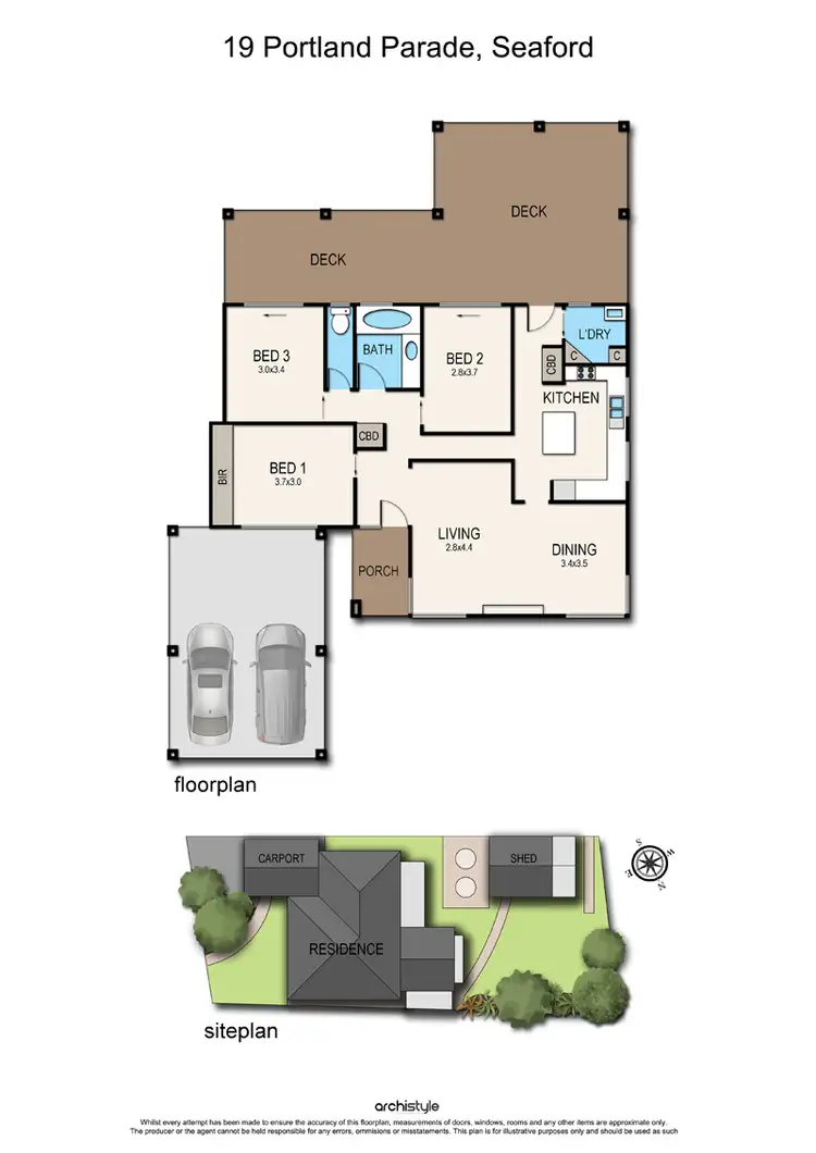 Floorplan of Homely house listing, 19 Portland Parade, Seaford VIC 3198