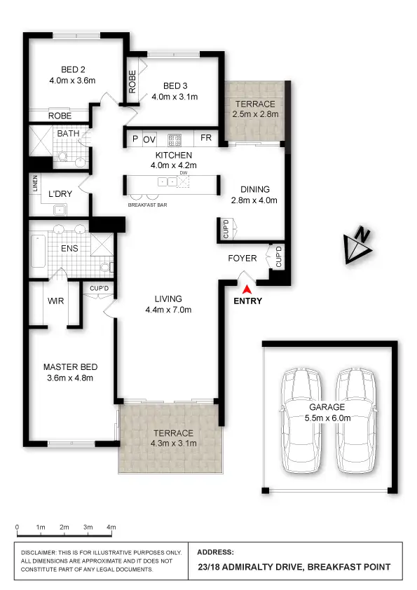 Floorplan of Homely apartment listing, 23/18 Admiralty Drive, Breakfast Point NSW 2137
