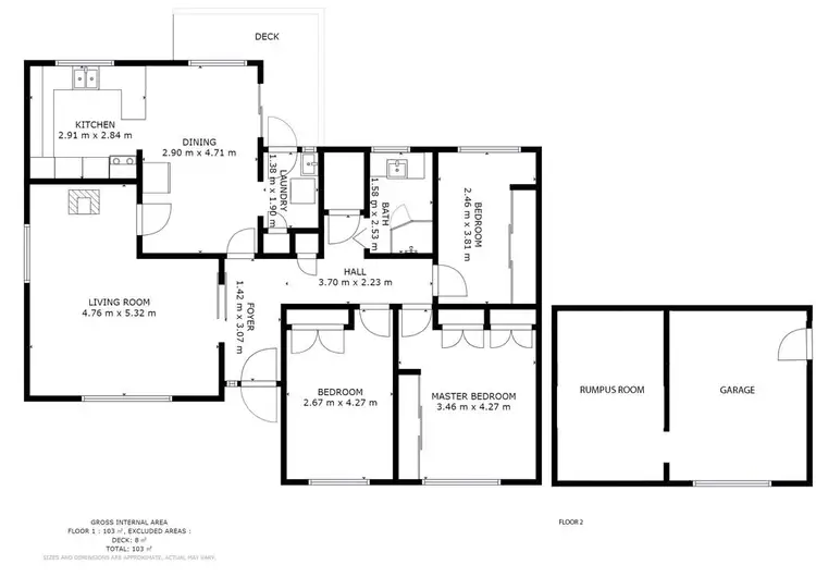 Floorplan of Homely house listing, 14 Cowper Road, Claremont TAS 7011