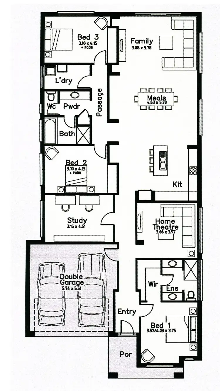 Floorplan of Homely house listing, Lot 133 Isaccs Way, Evanston South SA 5116