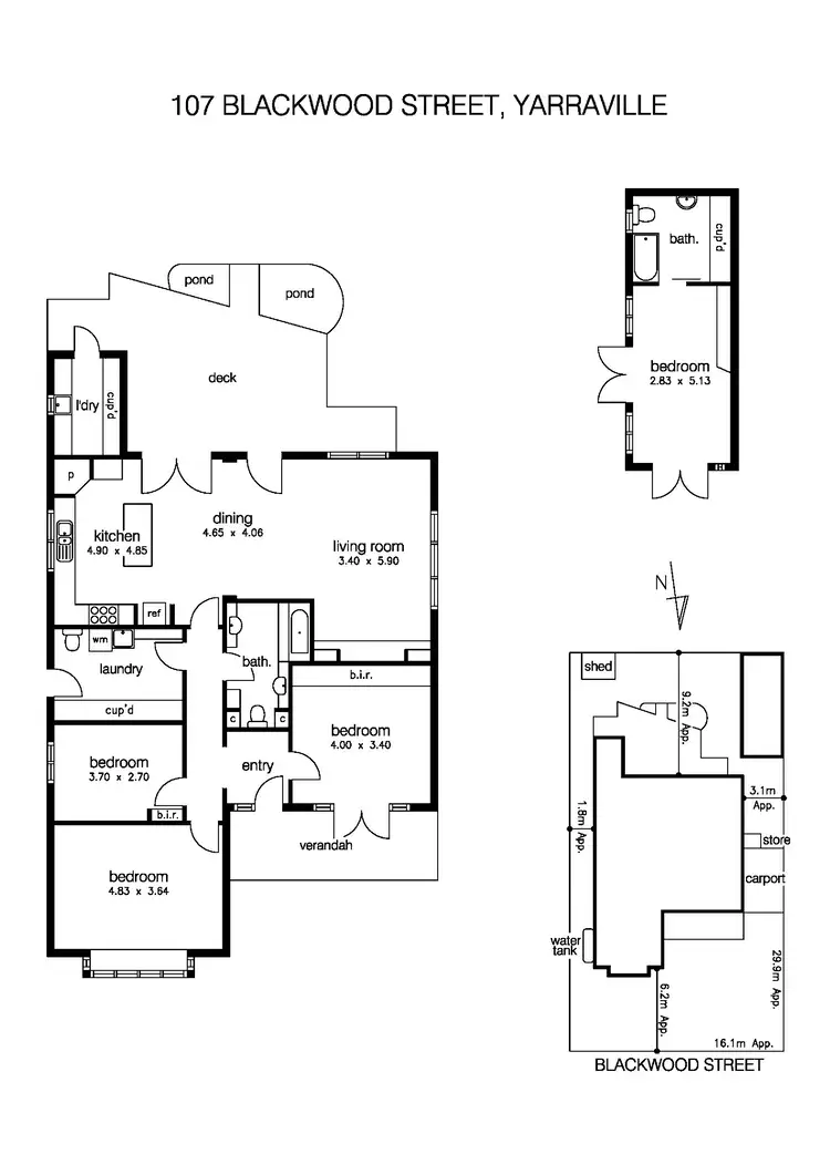 Floorplan of Homely house listing, 107 Blackwood Street, Yarraville VIC 3013